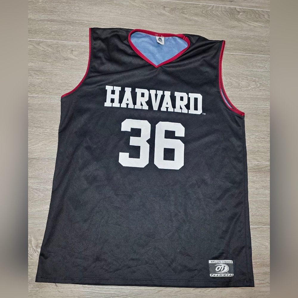 Harvard #36 Crimson Lightweight Basketball Jersey Mens Sz Large OT Teamwear